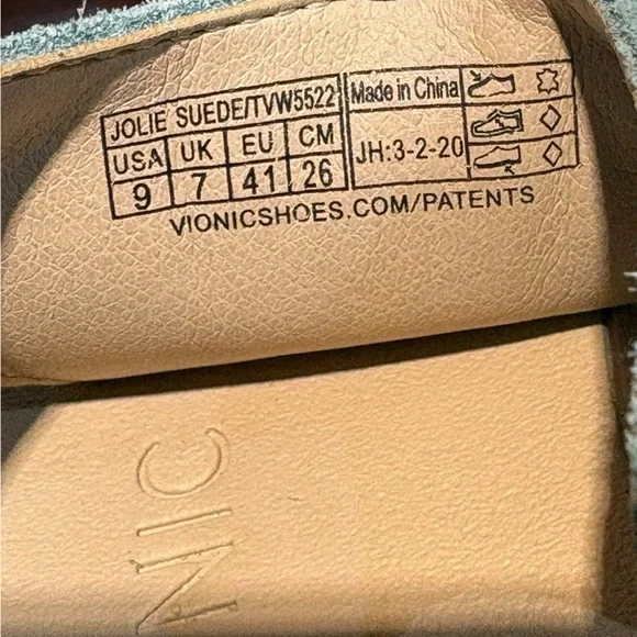 Vionic Jolie Teal and Tan Women's Sandals size 9 - Picture 5 of 10